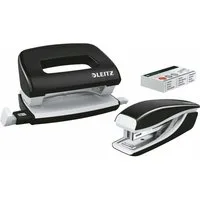 LEITZ Hefter Locher-Heftgerät-Set NeXXt WOW Mini 5561-20-95 schwarz