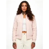 urbandreamz Bomberjacke Damen leichte Bomberjacke Jacke Sommer Frühling Übergangsjacke Seitentaschen, wasserabweisend, waffelartige seitliche Einsätze