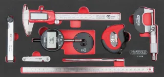 KS Tools SCS Messwerkzeug-Satz, 8-tlg in 1-3 Systemeinlage - 713.2008