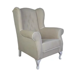 Ohrensessel Polstersessel VERONICA Massivholz Buche