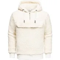 Amaci&Sons Kapuzenpullover RUXTON Windbreaker mit Teddyfell Herren Teddy Sweatjacke Plüsch Hoodie Pullover Windbreaker