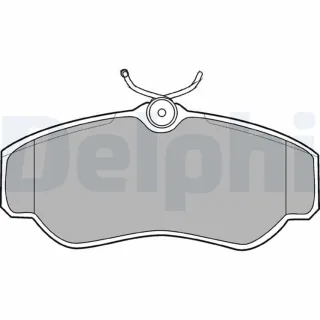 Delphi Bremsbel?ge vorne Land Rover Discovery Range LP913