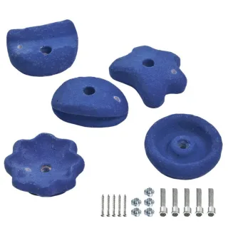 5 Klettersteine 145 mm - Großes Spielturm Kletter-Set für Kinder - Robustes Zubehör zur Wandmontage - Sicheres Klettervergnügen bis 70kg - Wickey