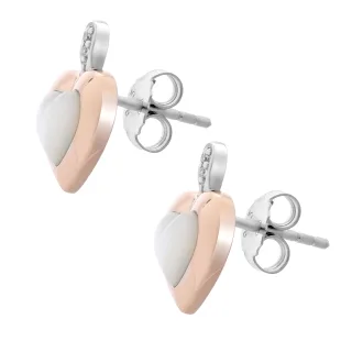 Orphelia 'Debby' Ohrstecker für Damen, 925 Sterlingsilber, Silber/Roségold ZO-7289/RG