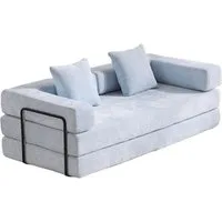 Orvane Sofa 4 in 1 Schlafsofa, Sofa Faltbares mit Kissen, 2 Sitzer Modulares Sofas