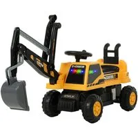 AIYAPLAY Spielzeug-Bagger Bagger zum Draufsitzen, (Kinderbagger, 1-tlg., Kinder Aufsitzbagger mit Schaufel), mit Licht und Sound