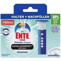 WC Ente Frische-Siegel Starter-Set inkl. 1 Nachfüller, Eukalyptus, 36 ml WC-Reiniger