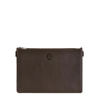 Banktasche für Belege Leder mocca 25x17cm | Sonnenleder Weill. Ein sicherer Organizer für Dokumente und Bargeld in Büro, Bank und auf Reisen.