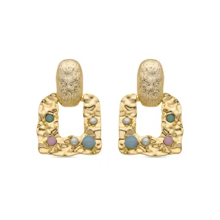 Luxenter-Ohrringe aus 18k Gelbgold - Paile
