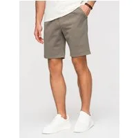 OMBRE Sweatshorts Herren Sweatshorts Regular Fit mit Kordelzug Sage green L (kein Set, 1-tlg) Strukturierte Oberfläche