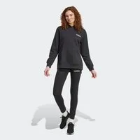 adidas Sportswear Trainingsanzug W LEISURE TS (2-tlg), zweiteiliges Set, für Erwachsene, aus Baumwolle