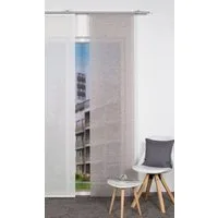 HOME WOHNIDEEN Schiebegardine SIEGLINDE (1 St), Paneelwagen, halbtransparent, HxB: 245x60, Bambusoptik