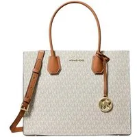 MICHAEL KORS Handtasche Michael Kors Shopper Mercer Large Vanilla mit Logo Handtasche