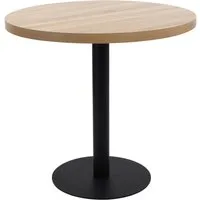 vidaXL Esstisch Bistrotisch Hellbraun 80 cm MDF (1-St)
