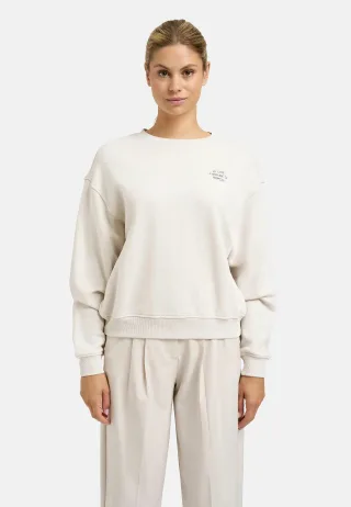Smith&Soul - Relaxed Sweatshirt Backprint sand - Gr. - XS