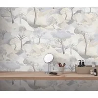 Erismann Vliestapete Vliestapete VIEW, leicht strukturiert, asiatisch, Ton-in-Ton, Wald, mehrfarbig, botanisch, (1 St), Phthalate frei