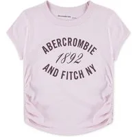 Abercrombie Kids T-Shirt AFG ANF 1892 RUCHED TEE mit Print und Raffung, for girls