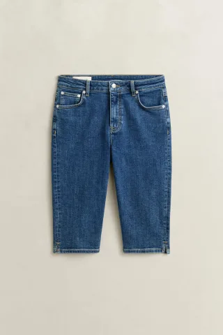 GANT - Denim Caprihose mid blue - Gr. - 29