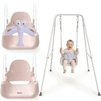 HyperMotion Babyschaukel HyperMotion Kinderschaukel mit Gestell, höhenverstellbar, bis 35 kg