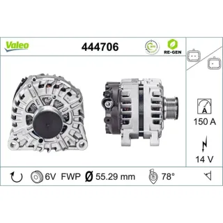 Valeo Generator  150A Citroen Peugeot 444706