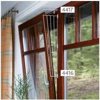TRIXIE Fensterschutzgitter Schutzgitter für Fenster - weiß - 62 × 16/8 cm
