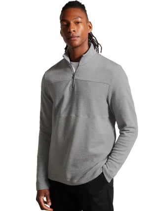 Ted Baker | Herren Langarm Pullover mit halbem Reißverschluss - Gazine