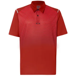 Oakley Kurzarm rot gestreifte Herren Golf Polo -Hemd 434229 80U