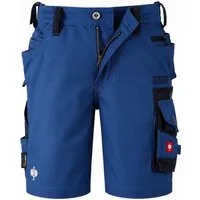 Engelbert Strauss Shorts Kinder Outdoor Shorts e.s.motion kobalt/pazifik mit vielen Taschen Robuste Kinder-Workwear, verstellbarer Elastikbund, 8 Funktionstaschen