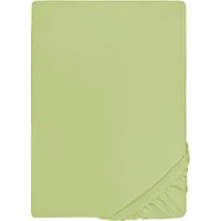 Biberna Spannbettlaken THEA Baumwoll-Jersey mit Elasthan, 160 g/m², Jersey-Elasthan, Gummizug: rundum, (1 Stück), Bettlaken für Matratzen bis 25 cm Höhe, pflegeleicht, bügelfrei