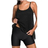 Badekönig Tankini (2 teilig) im Häkellook mit langer Hotpants