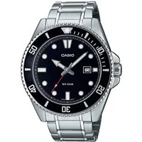 CASIO TIMELESS COLLECTION Quarzuhr MDV-107D-1A1VEF, Armbanduhr, Herrenuhr, bis 20 bar wasserdicht, Datum