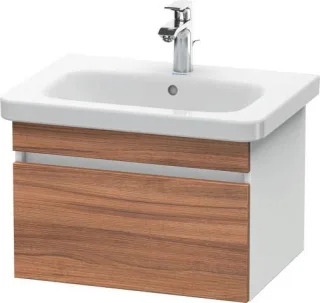 Duravit DuraStyle Waschtischunterbau wandhängend Nussbaum & Weiß Matt 580x448x398 mm - DS638007918 DS638007918