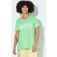 Angel of Style T-Shirt T-Shirt A-Linie oil washed Happy Applikation