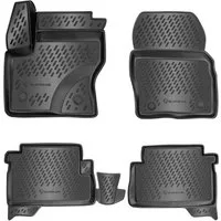 ELMASLINE Auto-Fußmatten Gummi (4 St), für FORD KUGA 2 (2012-2019) II. Generation - 3D Gummimatten mit extra hohem Rand für mehr Schutz - Passend für Baujahre:, 2012 - 2019