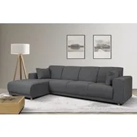 OTTO home Ecksofa LEMPS wahlweise Recamiere links oder rechts L-Form, incl. Zierkissen, Stellmaße 297x162 cm