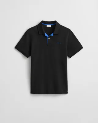 GANT - Kontrast Piqué Poloshirt black - Gr. - M
