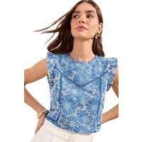Friends Like These Trägertop Friends Like These Bluse mit Lochstickerei (1-tlg)
