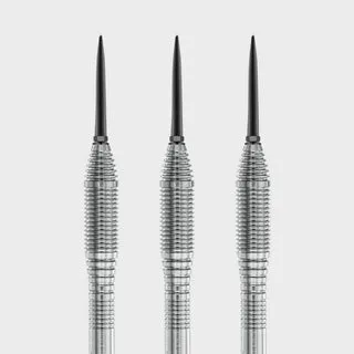 Steel Dart Barrel Tropfen Grip2 V3 - Silber / 21g
