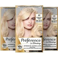 L'ORÉAL PARIS Coloration PRÈFÈRENCE HAARFARBE LE BLONDING, für blondes Haar, Creme-Textur, mit Wasserstoffperoxid