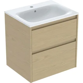 Geberit Renova Plan Set Möbelwaschtisch schmaler Rand, mit Unterschrank, zwei, 504039PS1 504039PS1
