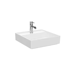 VitrA ArchiPlan Waschtisch 45 x 46 cm rechteckig wandgebunden mit Hahnloch ohne,7413B403-0041 7413B403-0041