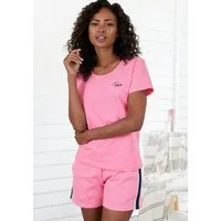 Vivance Kurzarmshirt T-Shirt mit Stickerei, Loungewear