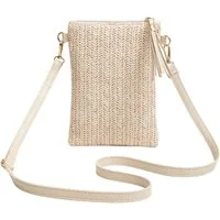 Zaewry Handtasche Damen Durchbrochen Blumen, Gewebte Blumen Umhängetasche, Crossbody Bag für Arbeit Schule Shopper Lässige Täglich
