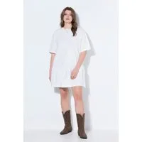 Studio Untold Midikleid Jerseykleid A-Linie Saumvolant Halbarm