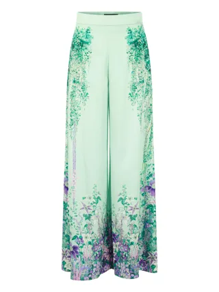Marc Cain Glam - Stoffhose WILLMAR im Wide Fit misty jade - Gr. - 36