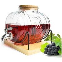 Sendez Getränkespender 3L Fass mit Zapfhahn aus Edelstahl Schnapsfass Weinfass Whiskyfass, 3 Liter
