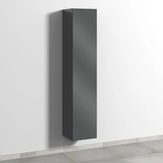 Sanipa 3way Hochschrank mit 1 Tür, Anthrazit-Glanz SF10979