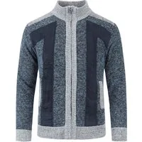 Allthemen Cardigan Herren Strickjacke mit ärmelflecken Strickjacke Winter
