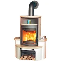 HARK Kaminofen »Avenso GT ECOplus«, 8 kW, Dauerbrand, creme