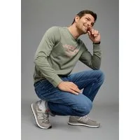 Man's World Langarmshirt Neue Kollektion! casual Stil, Langarm, schmale Passform